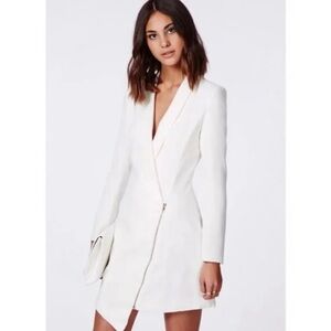 NWT MISSGUIDED asymmetrical tuxedo blazer dress, US size 6, UK 10